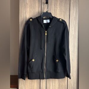 NWOT! I Active Black Hooded Sweat Jacket | 2X